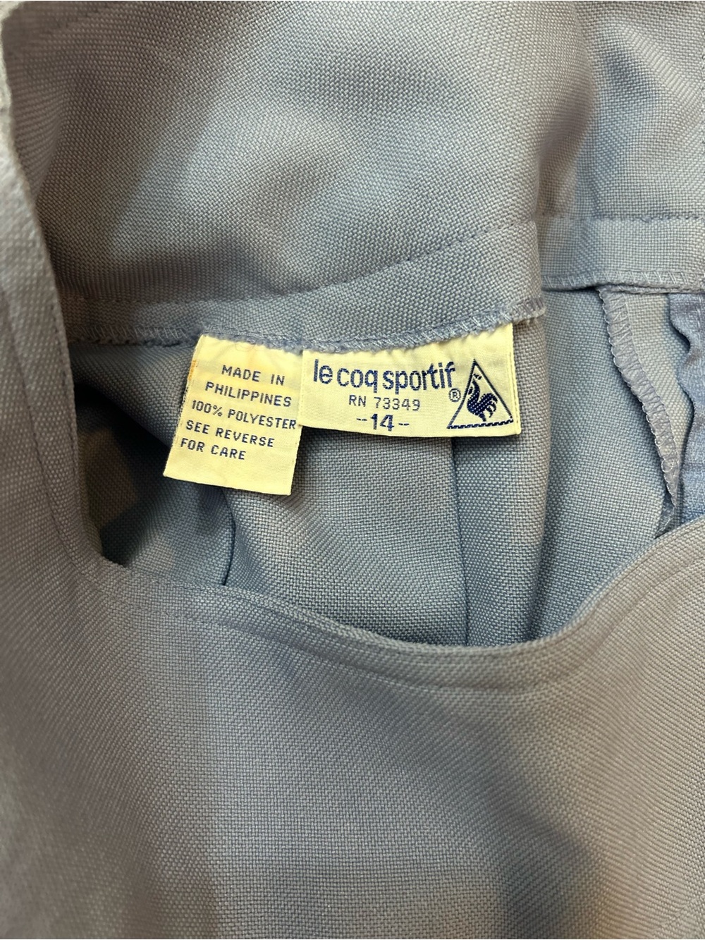 Le Coq Sportif Vintage Pleated Skirt - Periwinkle Blue - Picture 3 of 7